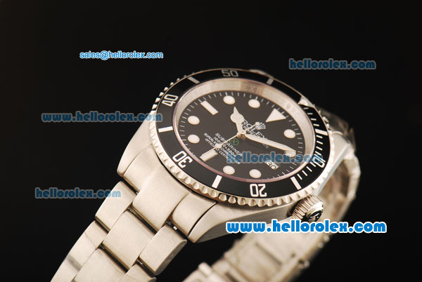 Rolex Submariner X Limited Edition Swiss ETA 2836 Automatic Movement Steel Case and Strap with Black Dial and White Markers - Click Image to Close